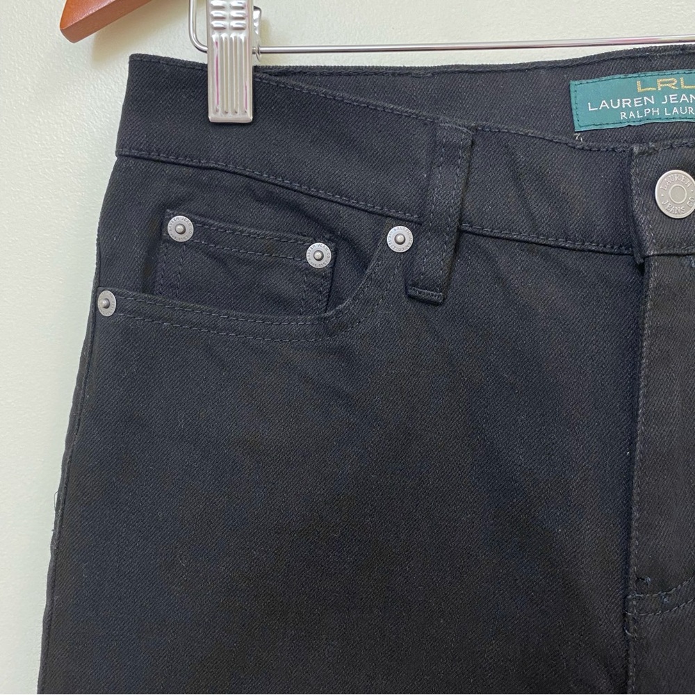 Ralph Lauren Women's Black Classic Straight Leg Jeans Size 6 Excellent Condition - Picture 10 of 15
